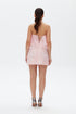FLOUNCE DETAILED LACE MINI DRESS